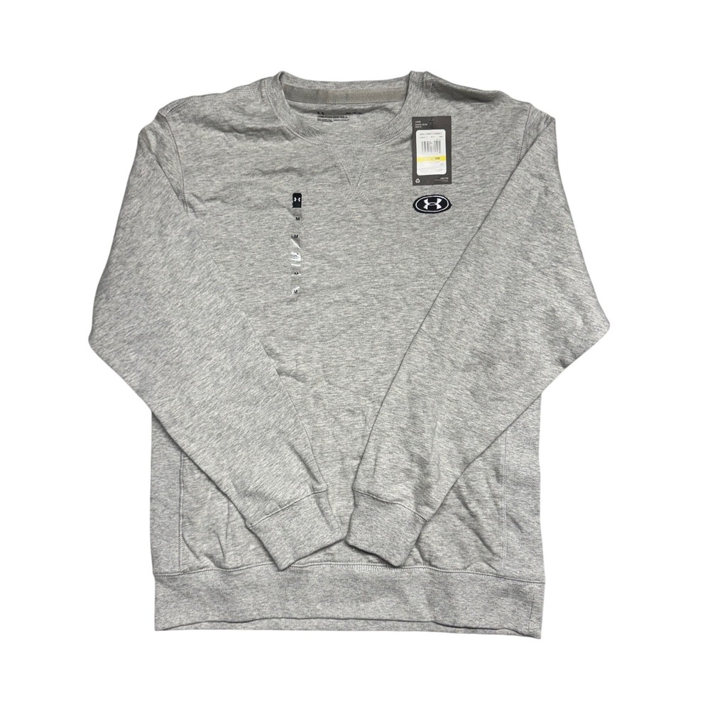 Under Armour UA Originators Crew Sweatshirt Mens Medium Grey 1366412 NEW